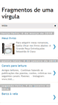 Mobile Screenshot of fragmentosdeumavirgula.com.br
