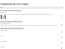 Tablet Screenshot of fragmentosdeumavirgula.com.br